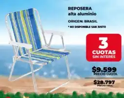 Supermayorista Vital Reposera alta aluminio oferta