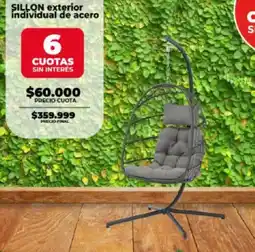 Supermayorista Vital Sillon exterior individual de acero oferta