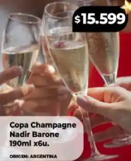 Supermayorista Vital Copa champagne nadir barone oferta