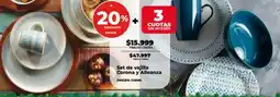Supermayorista Vital Set de vajilla corona y alleanza oferta