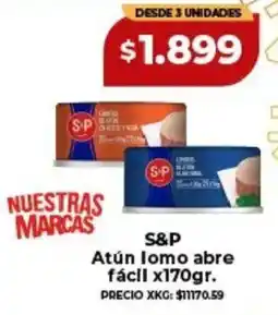 Supermayorista Vital S&P atún lomo abre fácil oferta