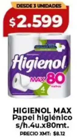 Supermayorista Vital Higienol max papel higiénico s/h. oferta