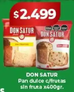 Supermayorista Vital Don satur pan dulce c/frutas sin fruta oferta