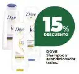 Supermayorista Vital Dove shampoo y acondicionador todos oferta