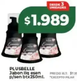 Supermayorista Vital Plusbelle jabon liq esen p/sen bt oferta