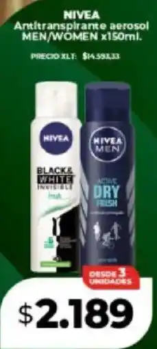 Supermayorista Vital Nivea antitranspirante aerosol men/women oferta