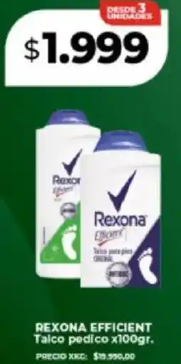 Supermayorista Vital Rexona efficient talco pedico oferta