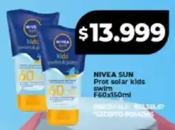 Supermayorista Vital Nivea sun prot solar kids swim f60 oferta