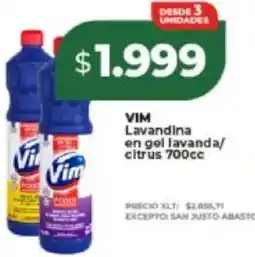 Supermayorista Vital Vim lavandina en gel lavanda/ citrus 700cc oferta