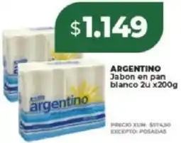 Supermayorista Vital Argentino jabon en pan blanco oferta