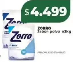 Supermayorista Vital Zorro jabon polvo oferta