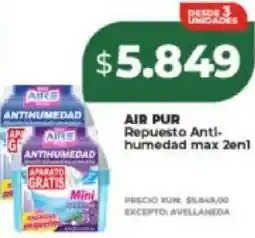 Supermayorista Vital Air pur repuesto anti- humedad max 2 en 1 oferta