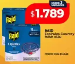 Supermayorista Vital Raid espirales country fresh oferta