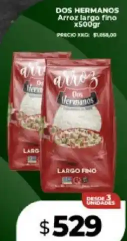 Supermayorista Vital Dos hermanos arroz largo fino oferta