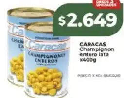 Supermayorista Vital Caracas champignon entero lata oferta
