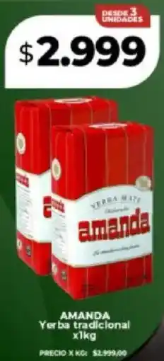 Supermayorista Vital Amanda yerba tradicional oferta