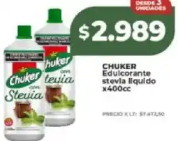 Supermayorista Vital Chuker edulcorante stevia liquido oferta