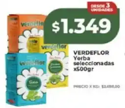 Supermayorista Vital Verdeflor yerba seleccionadas oferta