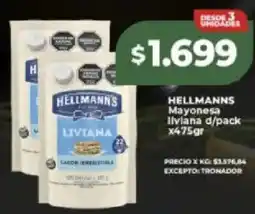Supermayorista Vital Hellmann's mayonesa ilviana d/pack oferta