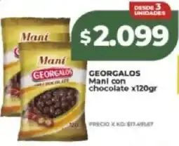 Supermayorista Vital Georgalos mani con chocolate oferta