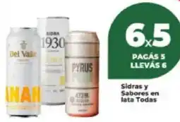Supermayorista Vital Sidras y sabores en lata todas oferta
