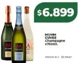 Supermayorista Vital Mumm cuvee champagne oferta