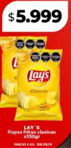 Supermayorista Vital Lay's papas fritas clasicas oferta