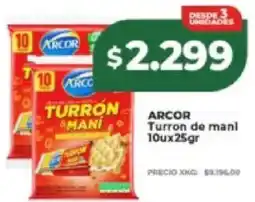 Supermayorista Vital Arcor turron de mani oferta