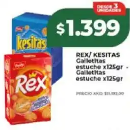 Supermayorista Vital Rex/ kesitas galletitas estuche oferta