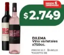Supermayorista Vital Dilema vino varietales oferta