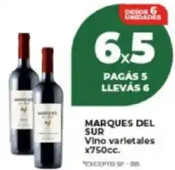 Supermayorista Vital Marques del sur vino varietales oferta