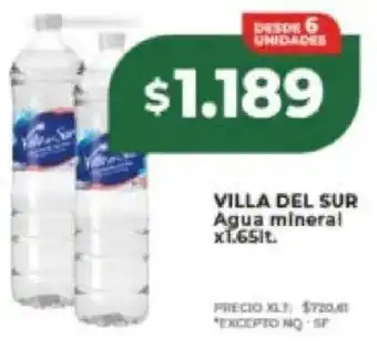Supermayorista Vital Villa del sur agua mineral oferta