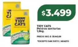 Supermayorista Vital Tidy cats peldras sanitarias oferta