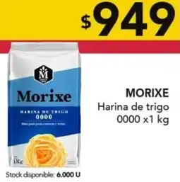 Nini Mayorista Morixe harina de trigo 0000 oferta