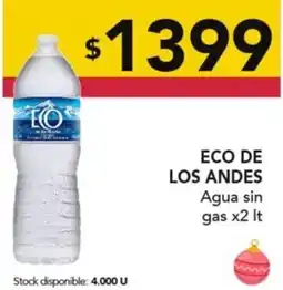 Nini Mayorista Eco de los andes agua sin gas oferta