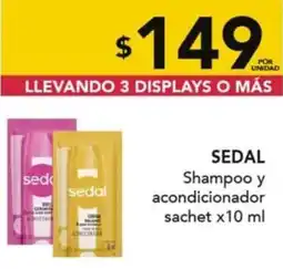 Nini Mayorista Sedal shampoo y acondicionador sachet oferta