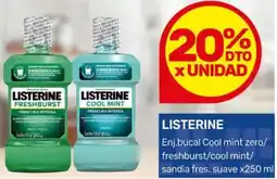 Nini Mayorista Listerine enj.bucal cool mint zero/ freshburst/cool mint/ sandia fres. suave oferta