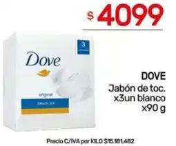 Nini Mayorista Dove jabón de toc. oferta