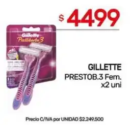 Nini Mayorista Gillette prestob.3 fem. oferta
