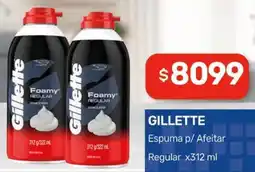 Nini Mayorista GILLETTE Espuma p/ Afeitar Regular oferta