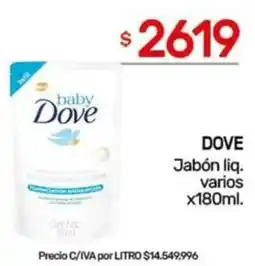 Nini Mayorista Dove jabón liq. varios oferta