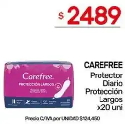 Nini Mayorista Carefree protector diario protección largos oferta