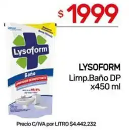 Nini Mayorista Lysoform limp.baño dp oferta