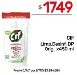 Nini Mayorista Cif limp.desinf. dp orig. oferta