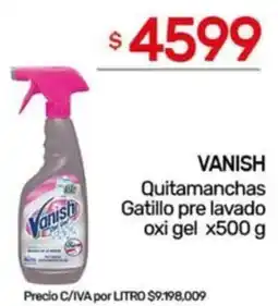 Nini Mayorista Vanish quitamanchas gatillo pre lavado oxi gel oferta