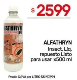 Nini Mayorista Alfathryn insect. líq. repuesto listo para usar oferta