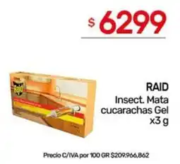 Nini Mayorista Raid insect. mata cucarachas gel oferta