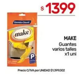 Nini Mayorista Make guantes varios talles oferta