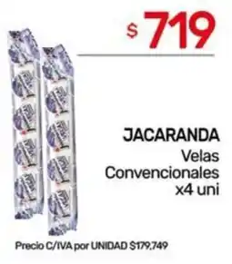 Nini Mayorista Jacaranda velas convencionales oferta