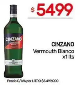 Nini Mayorista Cinzano vermouth bianco oferta